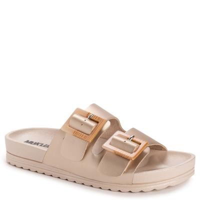 Muk Luks Women's Grand Cayman Sandal - Soft Gold Size 9 - Bellso